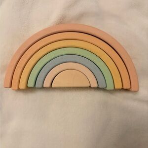 Pastel Wooden Montessori Stacking Rainbow